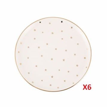 Porland Forest 20 cm 6'lı Düz Tabak