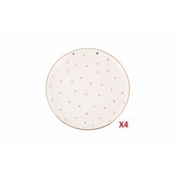 Porland Forest 4 Parça 20 cm Düz Tabak Seti