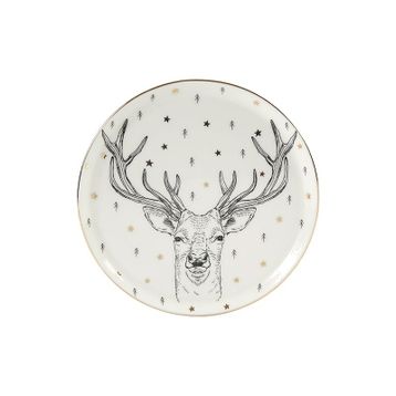 Porland Forest Deer 20 cm Düz Tabak