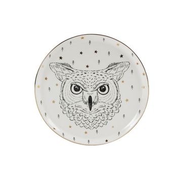 Porland Forest Owl 20 cm Düz Tabak