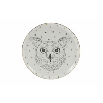 Porland Forest Owl 20 cm Düz Tabak