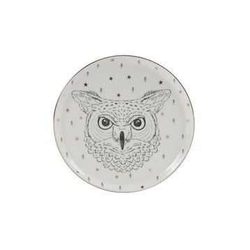 Porland Forest Owl 20 cm Düz Tabak