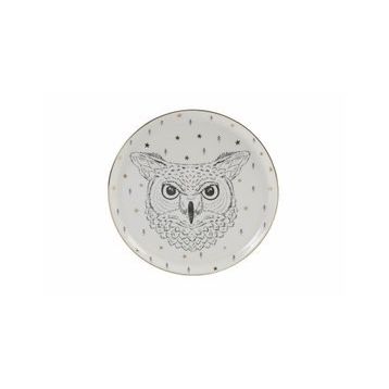 Porland Forest Owl Serisi 20 cm Düz Tabak