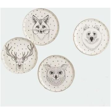 Porland Forest Serisi 20 cm Bear Düz Tabak