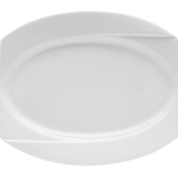 Porland Fourline Beyaz 25 cm Kayık Tabak