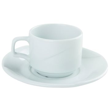 Porland Fourline Beyaz Tabaklı 140 cc Çay Fincanı
