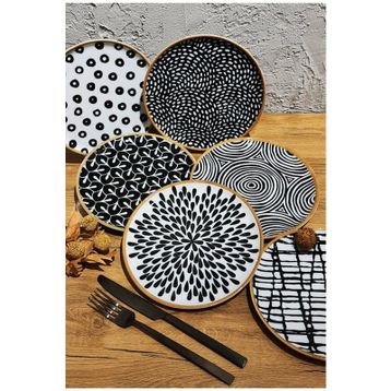 Porland Fractal 6 Parça 6 Kişilik Pasta Takımı
