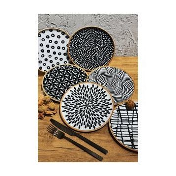Porland Fractal 6lı 20 cm Pasta Takımı
