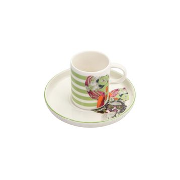 Porland Funky Desen3 Tabaklı 200 cc 6 Adet Çay Fincanı