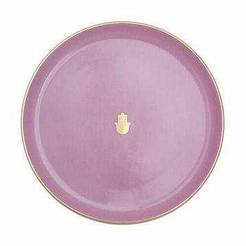 Porland Glamorous 20 cm Pembe Düz Tabak
