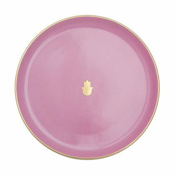 Porland Glamorous 20 cm Pembe Düz Tabak
