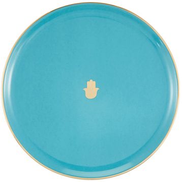 Porland Glamorous 20 cm Turkuaz Düz Tabak