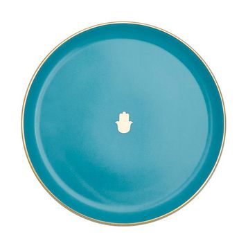 Porland Glamorous Turkuaz 20 cm 6'lı Düz Tabak