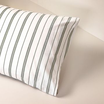 Porland Groove Pamuk Ranforce 50x70 cm Yeşil 2'li Yastık Kılıfı