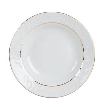 Porland Hazan Altın Yaldız 19 cm 6 Adet Çukur Tabak