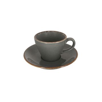 Porland Heritage Standard Seasons Koyu Gri Tabaklı 175 cc 6 Adet Çay Fincanı