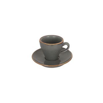 Porland Heritage Standard Seasons Koyu Gri Tabaklı 70 cc 12 Adet Kahve Fincanı