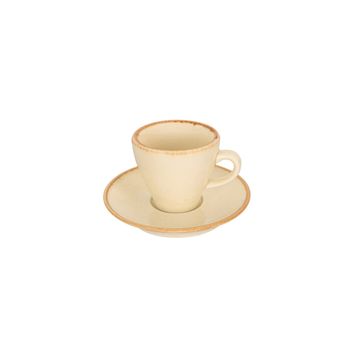 Porland Heritage Standard Seasons Sarı Tabaklı 70 cc 12 Adet Kahve Fincanı