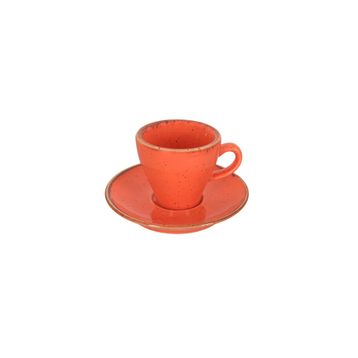 Porland Heritage Standard Seasons Turuncu Tabaklı 70 cc Kahve Fincanı