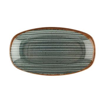 Porland Hypnosis Gri 24 cm Kayık Tabak