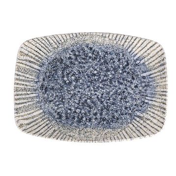 Porland Iris Blue 32 cm Kayık Tabak