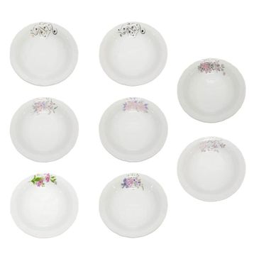 Porland Lal 17 cm 12'li Porselen Çukur Tabak