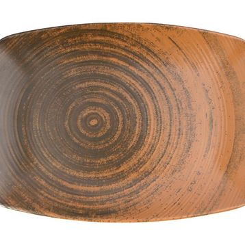 Porland Lykke Kahverengi 32 cm 6 Adet Kayık Tabak