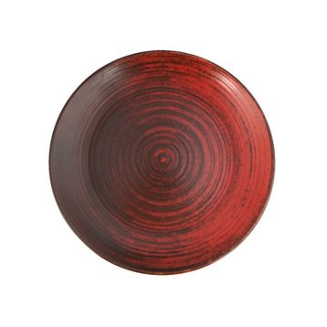 Porland Lykke Kırmızı 25 cm 6 Adet Düz Tabak
