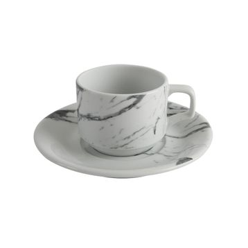 Porland Marbly Tabaklı 140 cc Çay Fincanı