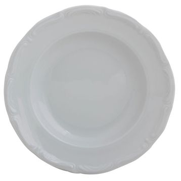 Porland Maria Beyaz 22 cm 6 Adet Çukur Tabak