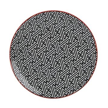 Porland Mix-Match Siyah 22 cm Porselen Düz Tabak