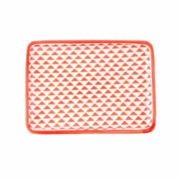 Porland Mix&Match 15 cm Kırmızı Kayık Tabak