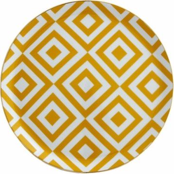 Porland Morocco D4 Sarı 24 cm 6 Adet Düz Tabak