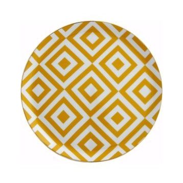 Porland Morocco D4 Sarı 24 cm 6 Adet Düz Tabak