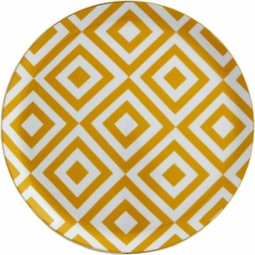 Porland Morocco D4 Sarı 24 cm 6 Adet Düz Tabak