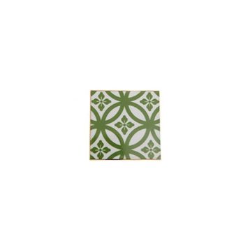 Porland Morocco Desen 1 Yeşil 10x10 cm Bardak Altlığı