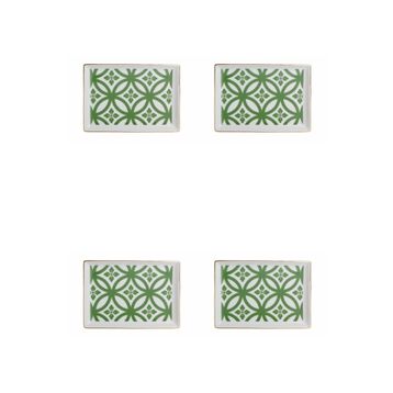 Porland Morocco Desen 1 Yeşil 18x13 cm Porselen Kahvaltı Tabağı
