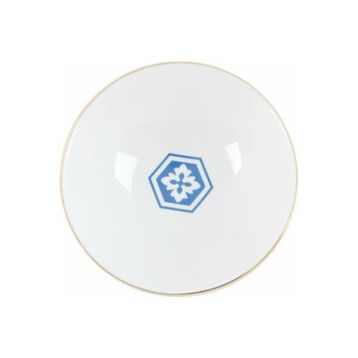 Porland Morocco Desen 2 Mavi 20 cm 1 Adet Çukur Tabak