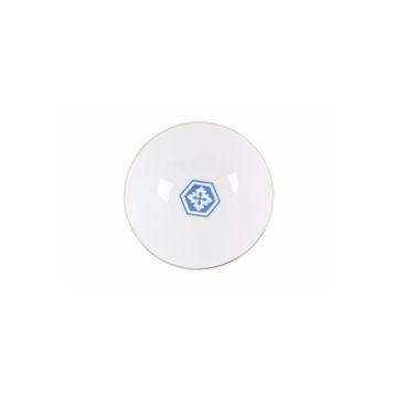 Porland Morocco Desen 2 Mavi 20 cm 1 Adet Çukur Tabak