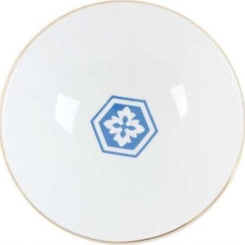 Porland Morocco Desen 2 Mavi 20 cm 1 Adet Çukur Tabak
