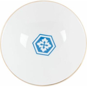 Porland Morocco Desen 2 Mavi 20 cm 1 Adet Çukur Tabak