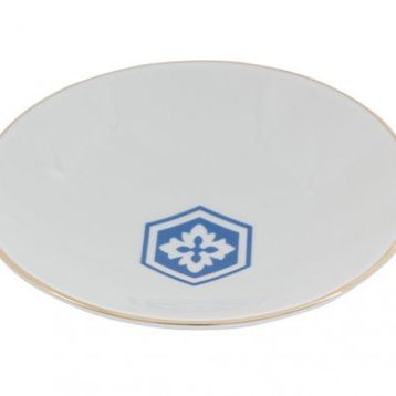 Porland Morocco Desen 2 Mavi 20 cm Çukur Tabak