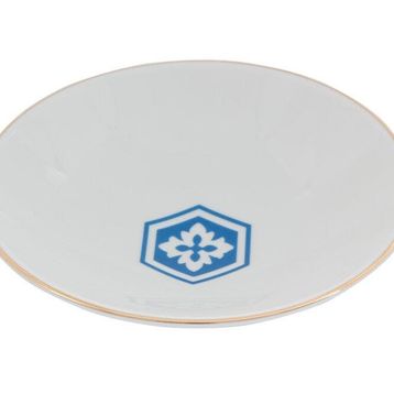 Porland Morocco Desen 2 Mavi 20 cm Çukur Tabak