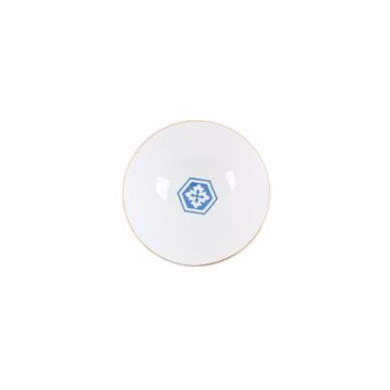 Porland Morocco Desen 2 Mavi 20 cm Çukur Tabak