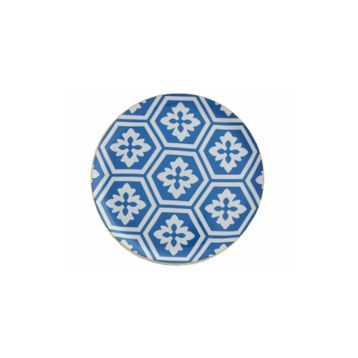 Porland Morocco Desen 2 Mavi 24 cm Düz Tabak