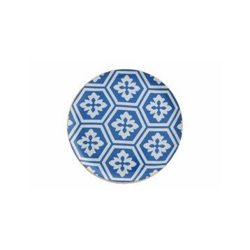 Porland Morocco Desen 2 Mavi 24 cm Düz Tabak