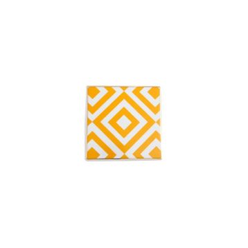 Porland Morocco Desen 4 Sarı 10x10 cm Bardak Altlığı