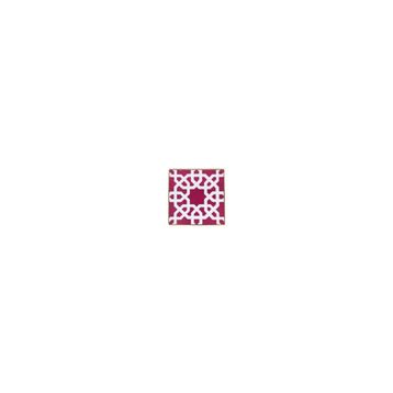Porland Morocco Desen 5 Fuşya 10x10 cm Bardak Altlığı