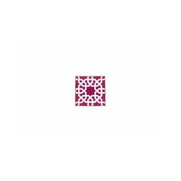 Porland Morocco Desen 5 Fuşya 10x10 cm Bardak Altlığı
