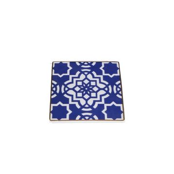 Porland Morocco Desen 7 Mor 10x10 cm Bardak Altlığı